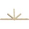 Ekena Millwork Kennewick Rough Sawn Timber Gable Bracket, Douglas Fir, 108"W x 58"H x 4"D x 4"F, 13/12 Pitch GBW108X58X0404KEN00RDF - alternate 5